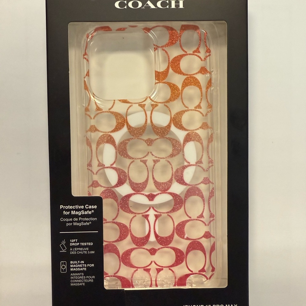 Coach Protective Case for MagSafe - Pink and Orange